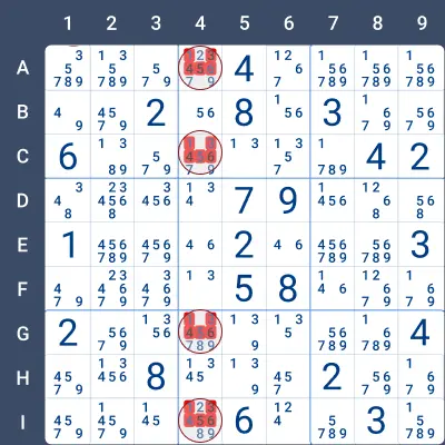 Hidden Quadruple Example 3