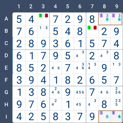 Unique Rectangle - Type 2 Example